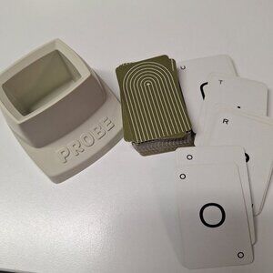 1974 Probe Game Replacement Green Cards 96 Piece Set Plastic Holder‎ Vintage